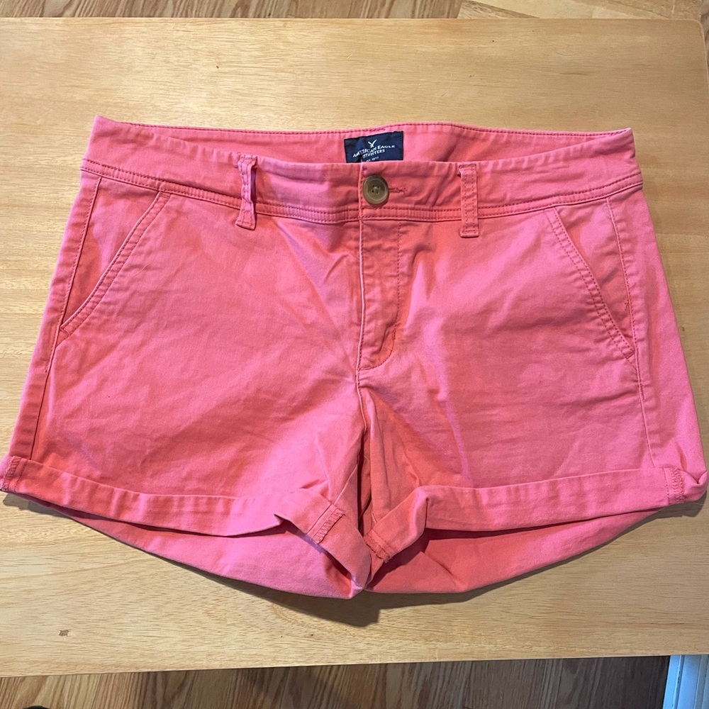 Pink twill shorts 🦅